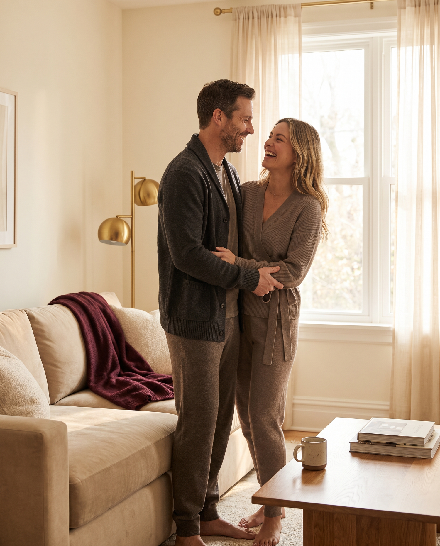 Couple at home, NOCTRA lifestyle