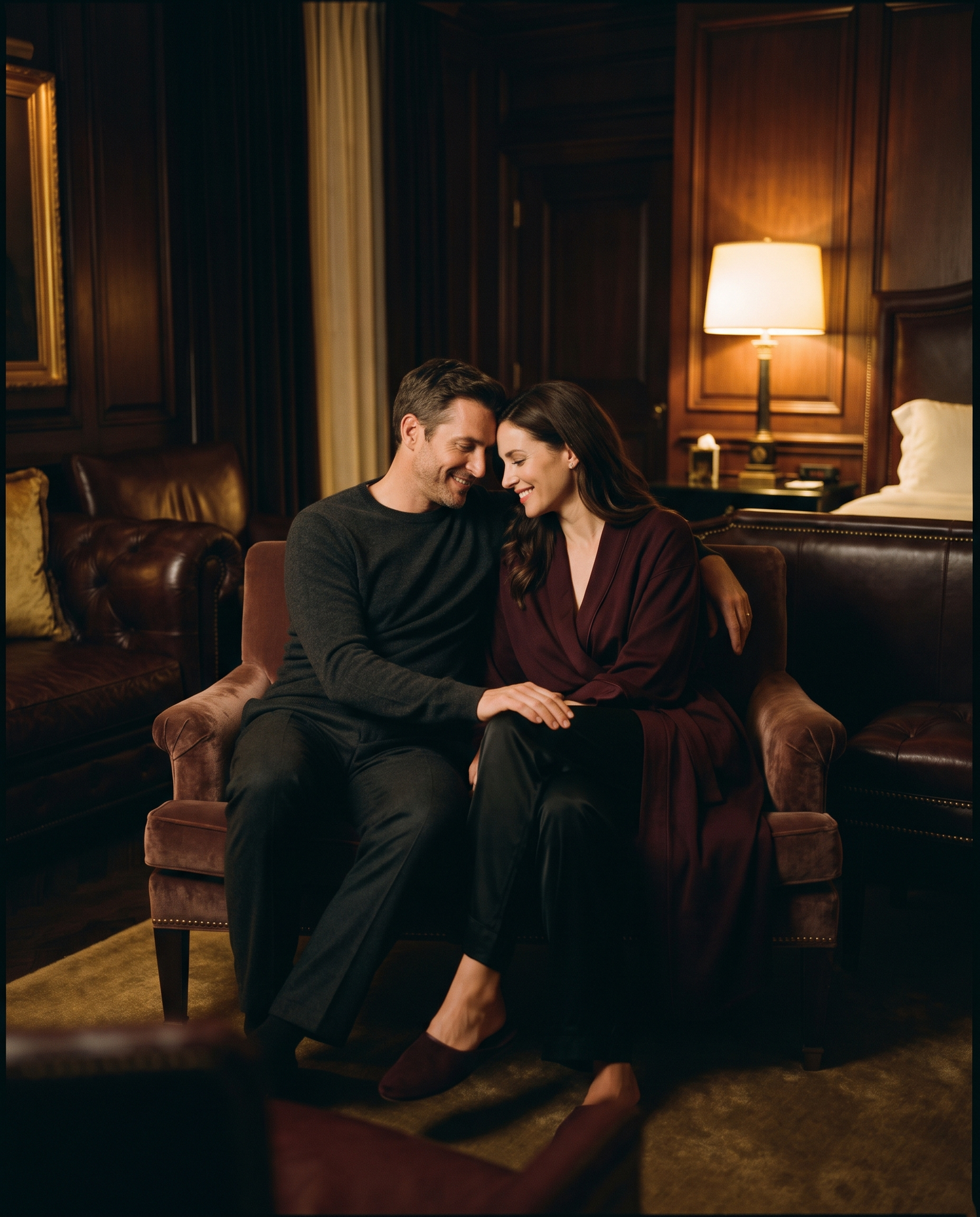 Couple at night